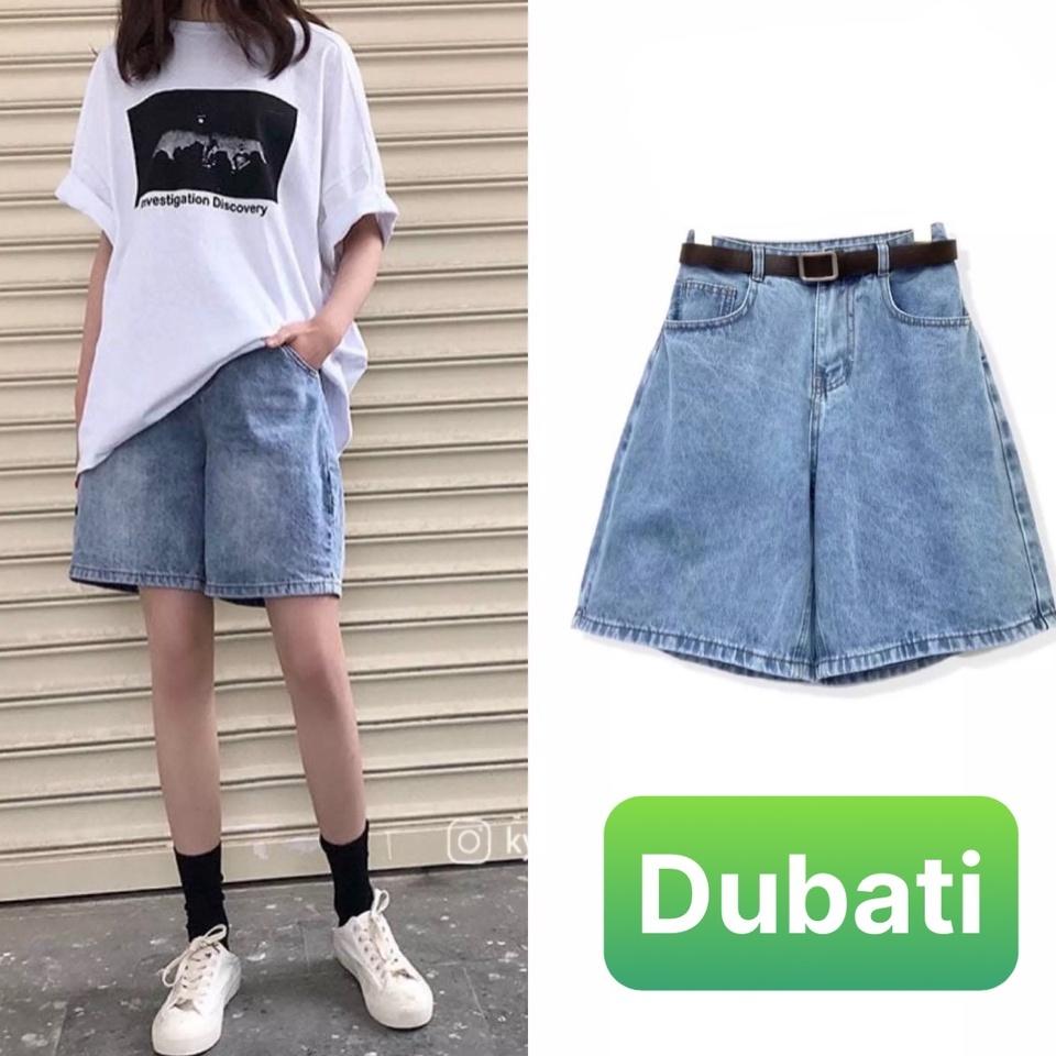 QUẦN SHORT SỌT JEAN LỬNG KIỂU NGỐ NỮ ỐNG SUÔNG RỘNG LƯNG CAO NÂNG MÔNG HÀN QUỐC HOT TREND 2022 - DUBATI FASHION