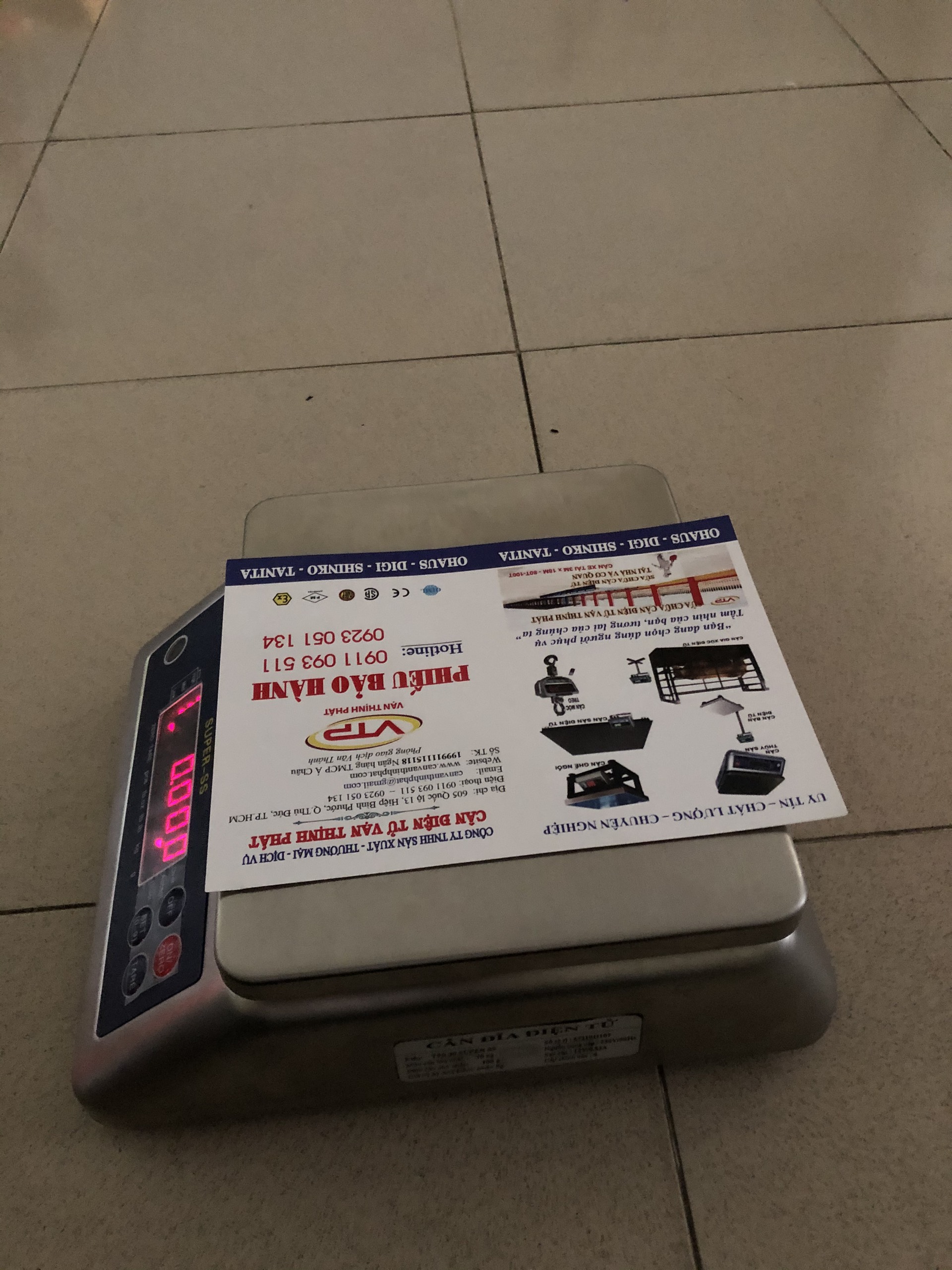 Cân Điện Tử Chống Nước SUPER-SS 6 kg