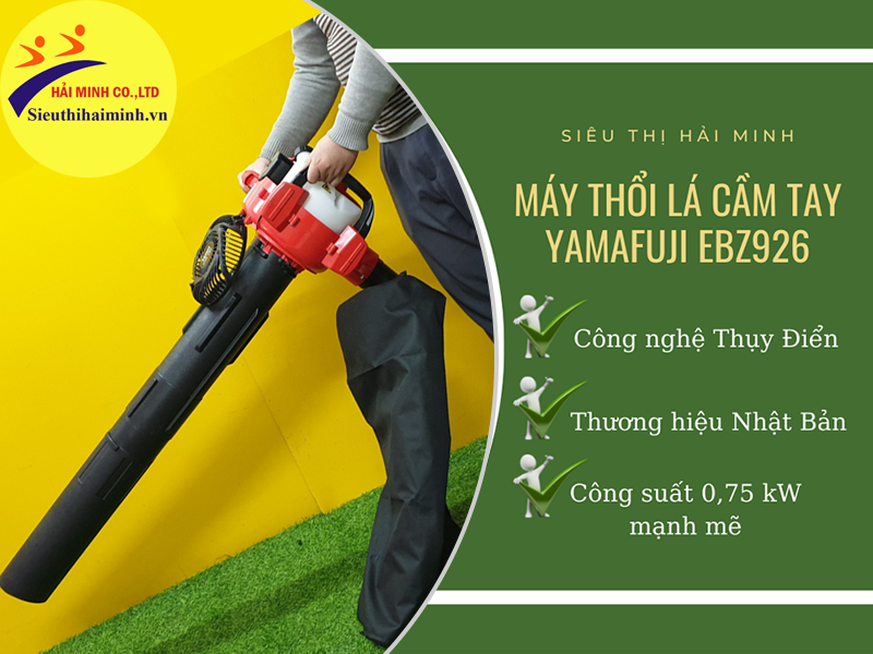 Máy thổi hút lá cây cầm tay YAMAFUJI EBZ926 - Hàng Chính Hãng