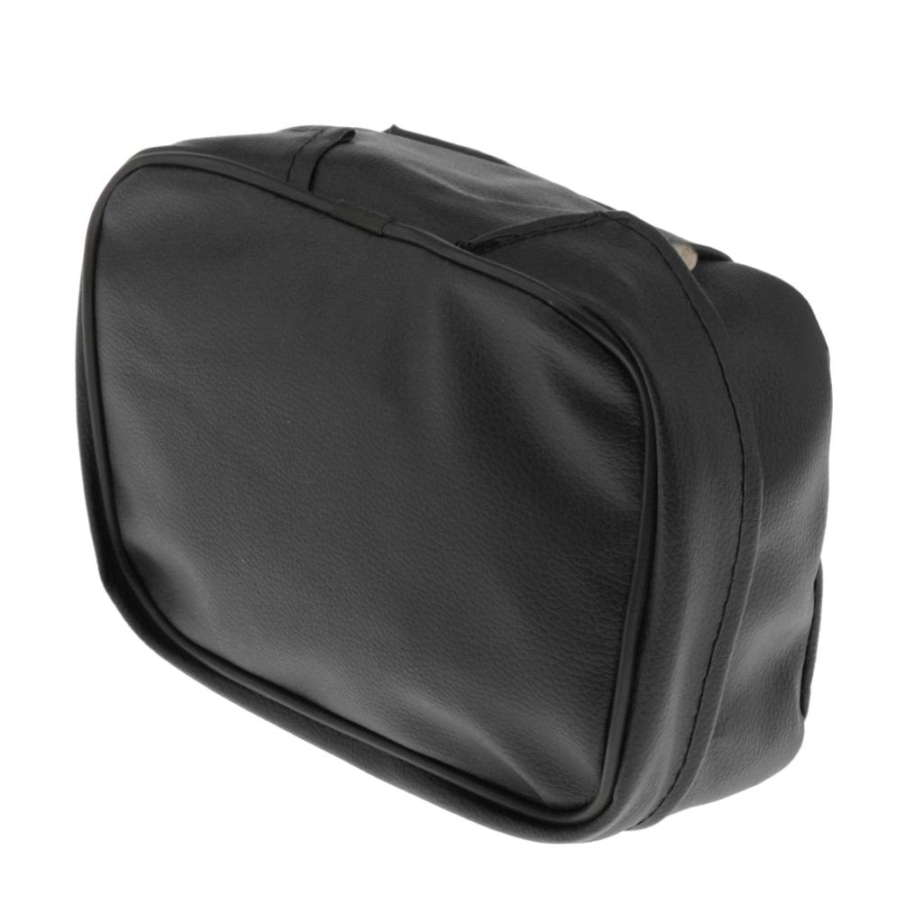 Motorcycle Tail Bag, Multifunctional Motorbike Rear Back Seat Bags PU Leather Luggage Storage Case Universal Fit for Sport Bike Scooter