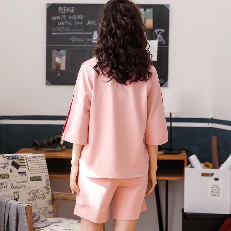 Đồ bộ mặc nhà Pijama quần đùi vải cotton 100% mềm mại và thoáng mát