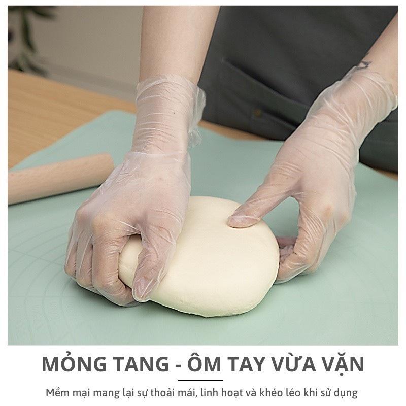 Hộp 100 Găng Tay Mỏng, Siêu Dai, Dùng 1 Lần, Nấu Ăn - Làm Bếp - Vệ Sinh - Tiện Dụng Trong Nhà - TakyHome 5858