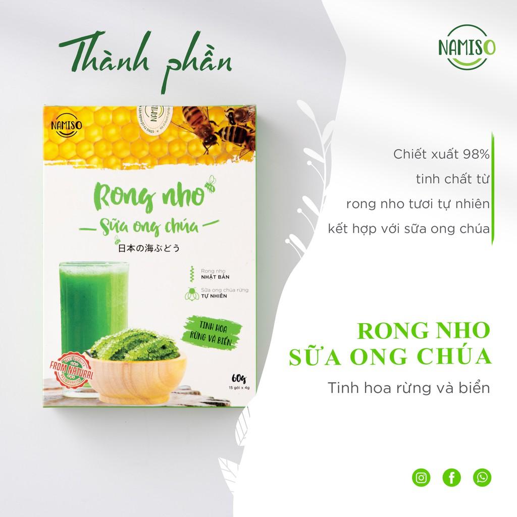 Rong nho sữa ong chúa Namiso, rong nho sữa ong chúa giúp tăng cường sức khỏe