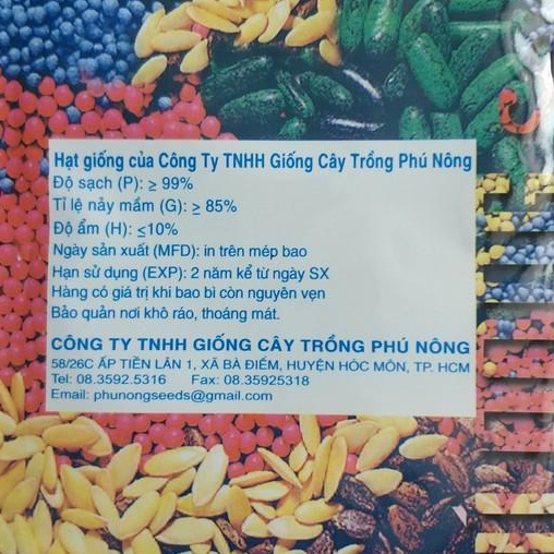 PN - Hạt Giống Cải Ngồng (Cải Ngọt Ăn Bông) 20Gr - Trồng Rau Xanh Rau Sạch Bằng Đất Sạch, Mùn Dừa Và Phân Bón Hữu Cơ