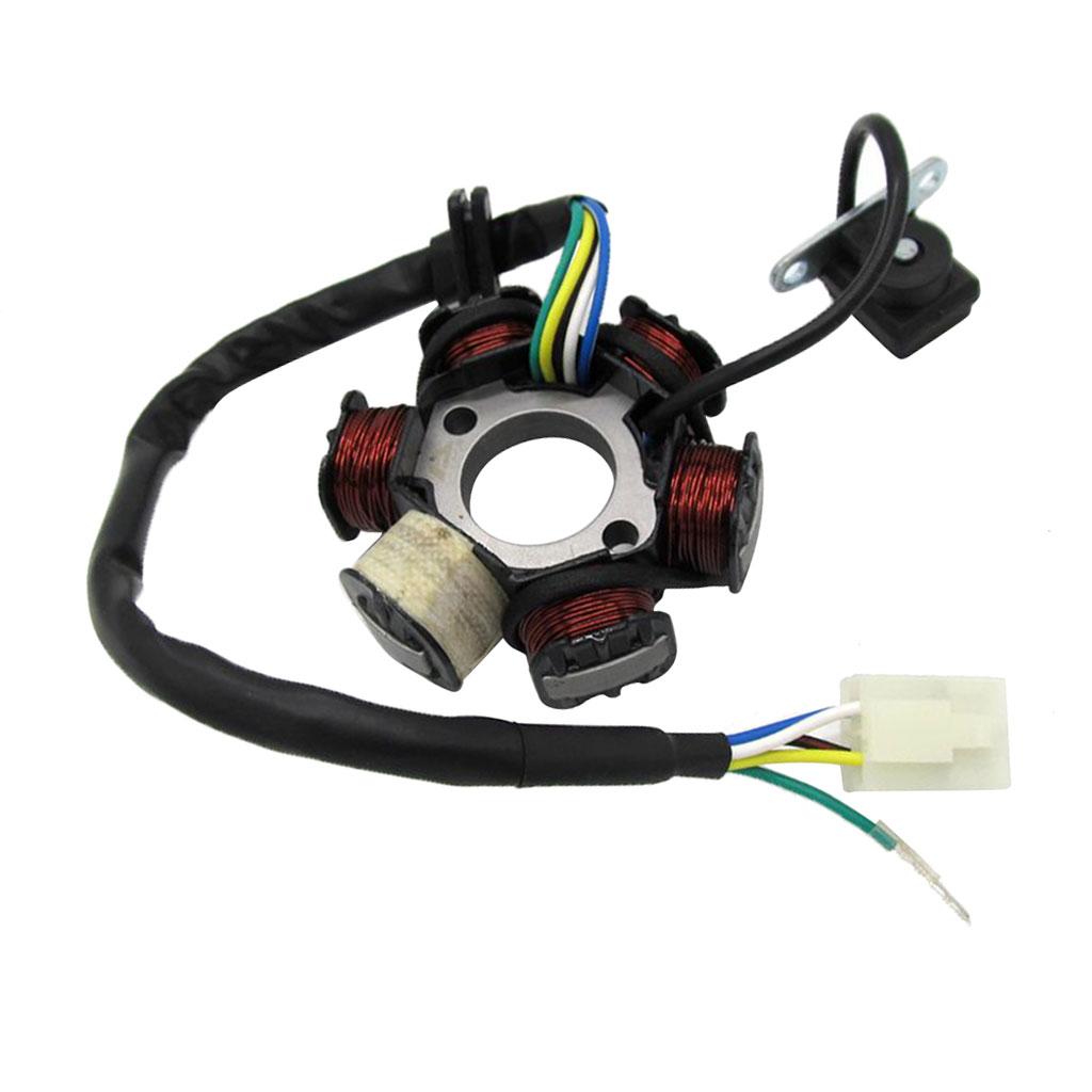 Stator Magneto 6 Coil 5 Wire for 50 110 125 150cc Scooter Moped ATV Quad