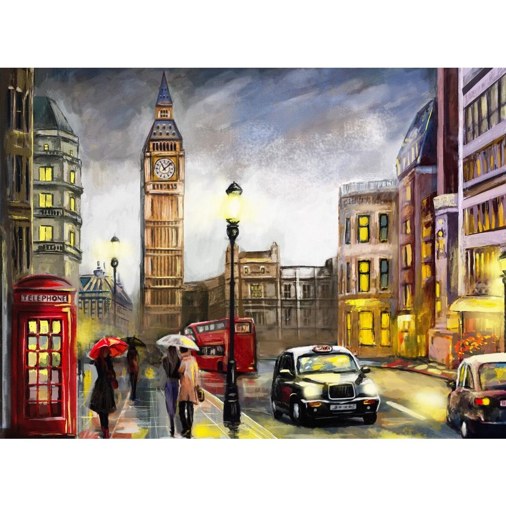 Tranh ghép hình 1000 mảnh 2cm khổ 54×74 – Tranh xếp hình Puzzle cao cấp London