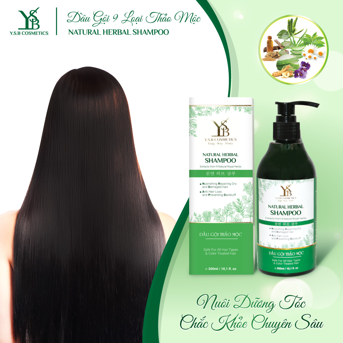 Dầu gội đầu Thảo Mộc NATURAL HERBAL SHAMPOO