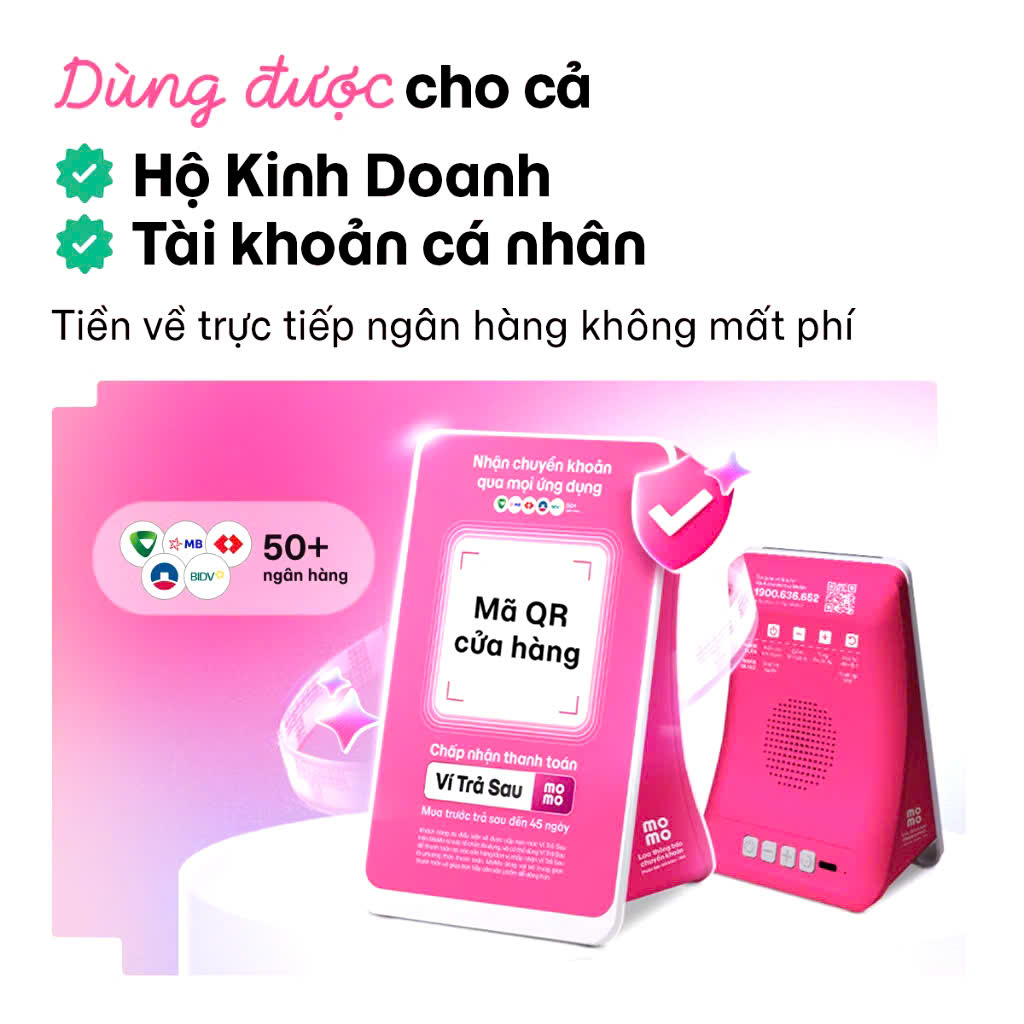 Loa Thông Báo Chuyển Khoản MOMO - Kết Nối Wi-Fi/Bluetooth Cao Cấp, Tương Thích Mọi App Ngân Hàng, Nhận Thông Báo Tức Thì, hàng chính hãng