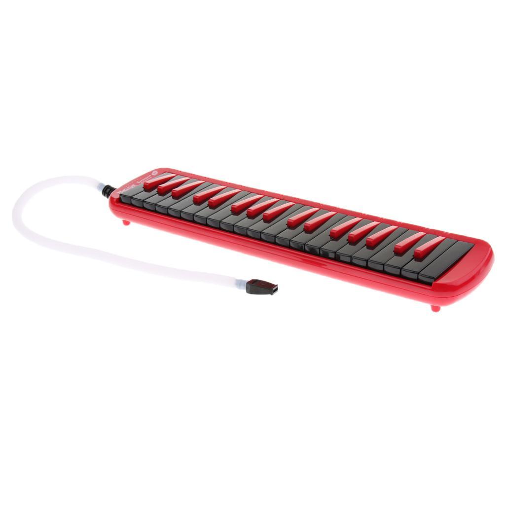 37 Key Melodica Piano Keyboard with Bag Mouthpiece Blowpipe Cloth