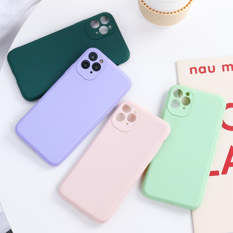 Ốp lưng chống bám bẩn cho iPhone 12 / 12 Pro / 12 Pro Max Liquid Silica Gel Protective Case