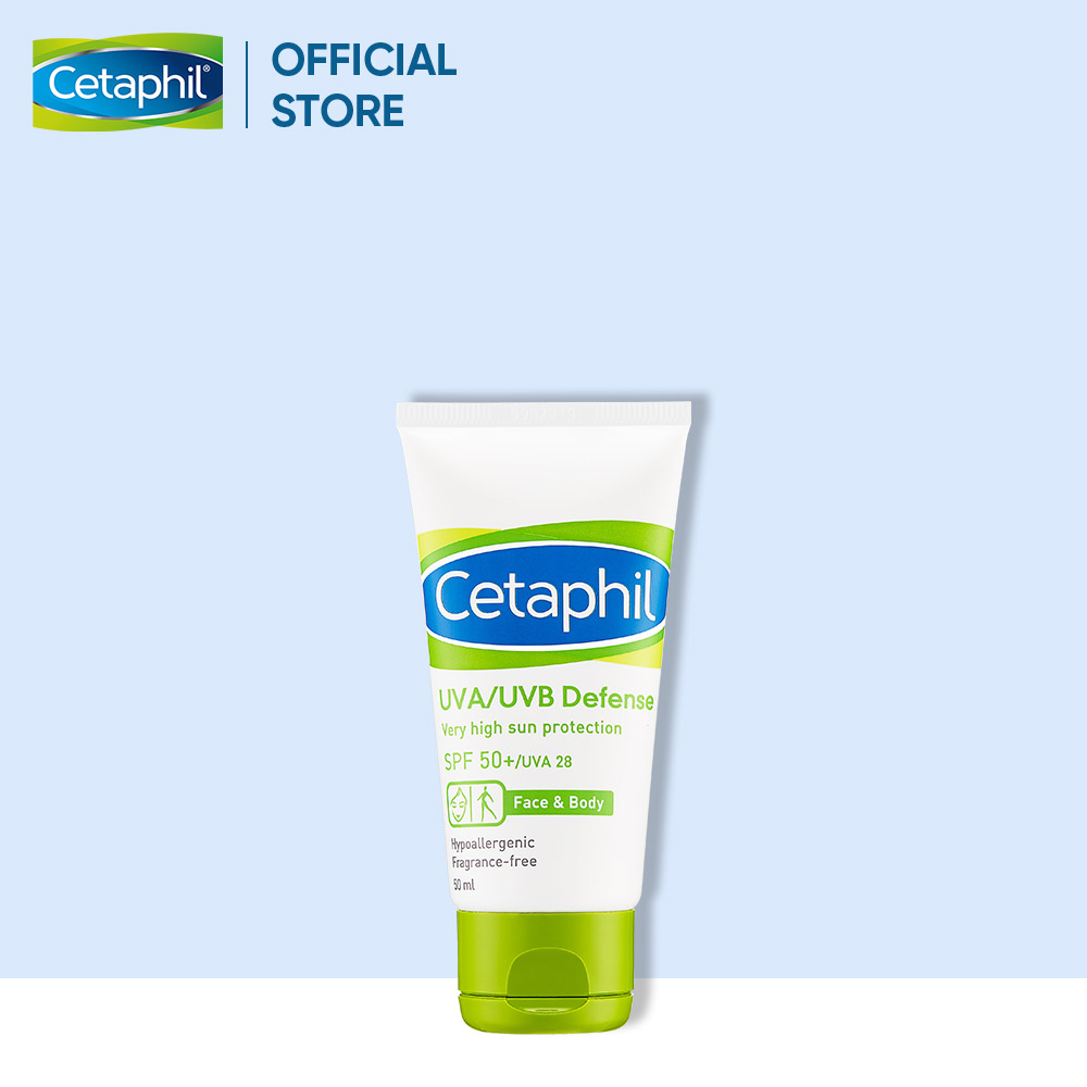 Kem chống nắng Cetaphil UVA/UVB Defense Very High Suncreen Protection SPF 50+ 50ml