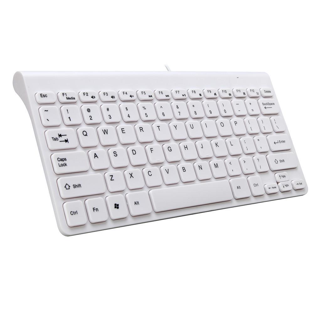 Wired 78 Key Keyboard Mouse Combo with 1.3meter Cable for Home Office White