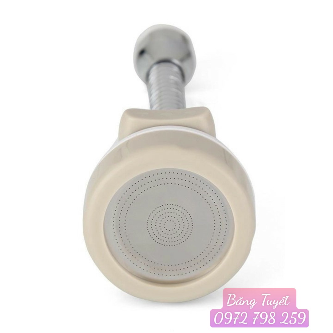 Vòi Tăng Áp Bồn Rửa Chén Bát 3 Chế Độ Xả Xoay 360 Độ