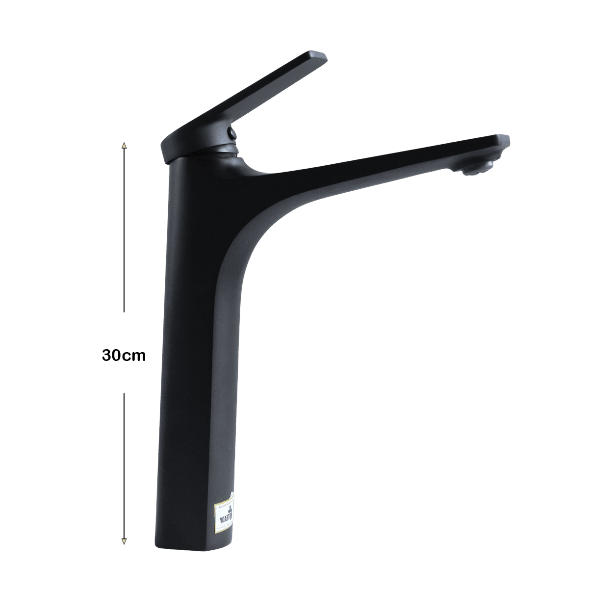 Vòi lavabo nóng lạnh đồng mạ tĩnh điện chân không màu đen Juno sofa Teady VCT- 2004B