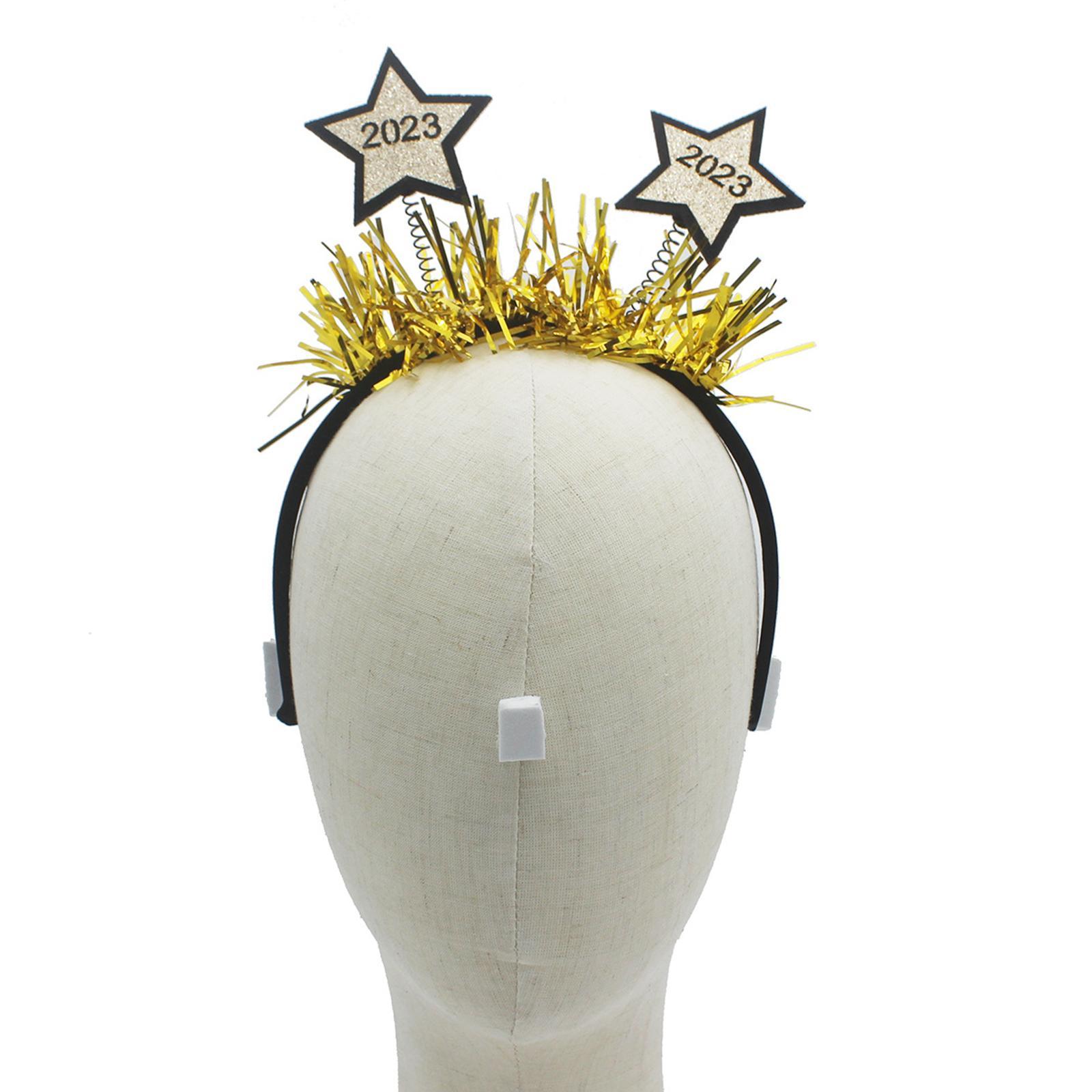 Happy New Year Headband Photo Prop Eve Party Supplies for Kids Adults