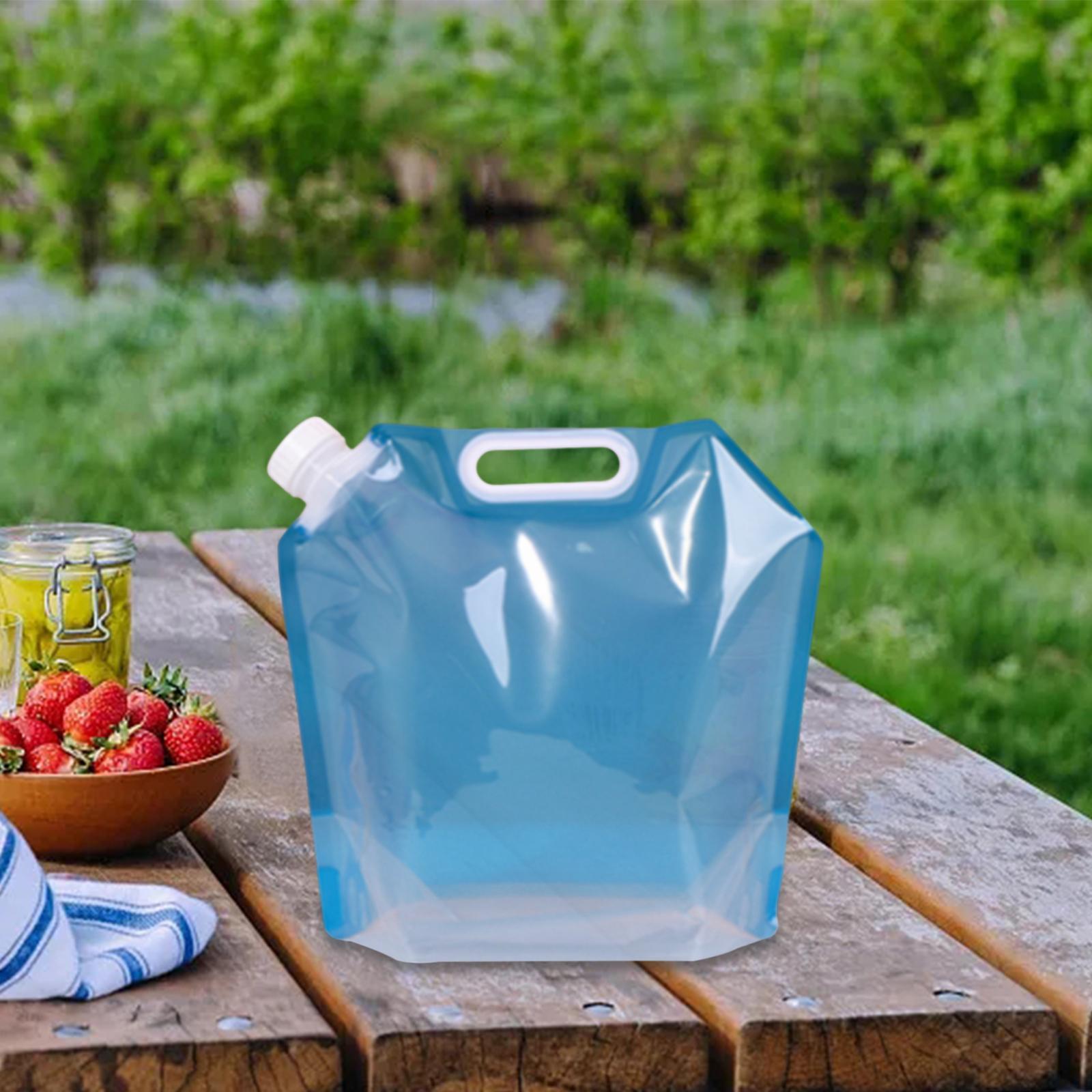 Foldable Water Tank Container Bag 5L Outdoor Drinking Tool Durable 32.5x30cm