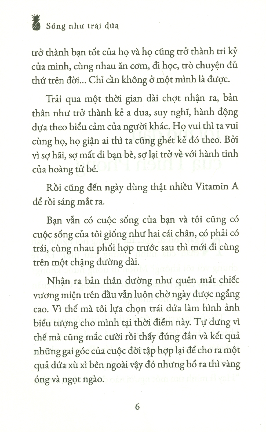 SỐNG NHƯ TRÁI DỨA