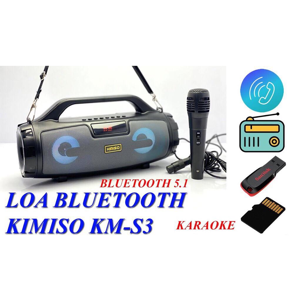 Loa karaoke xách tay Kimiso S3, hát karaoke tiện mang đi du lịch, dã ngoại - âm thanh đẳng cấp
