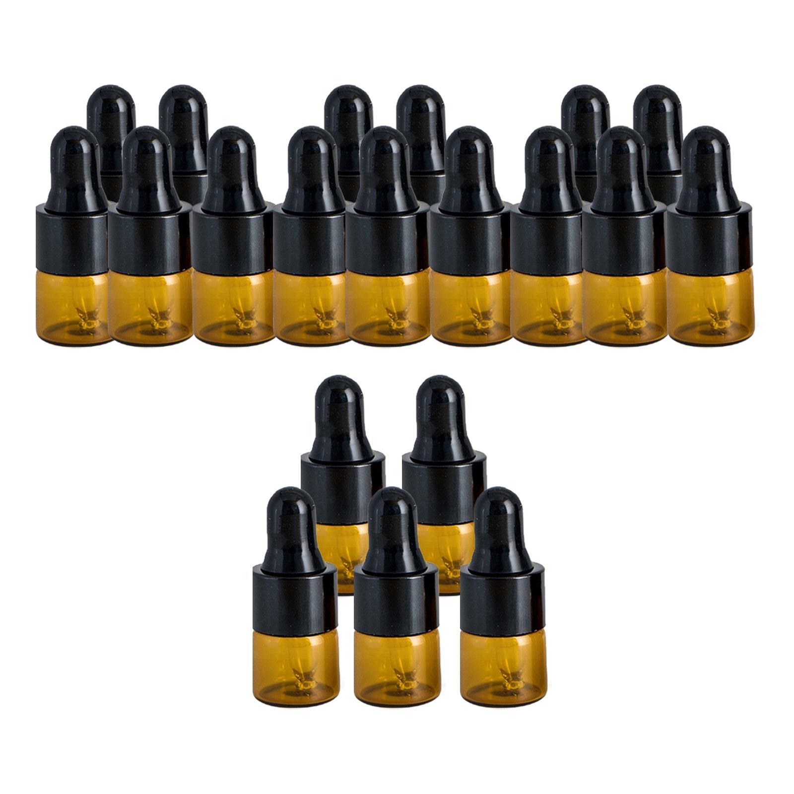 Mini Dropper Bottles, with Glass Eye Dropper Refillable Empty Essential Oil