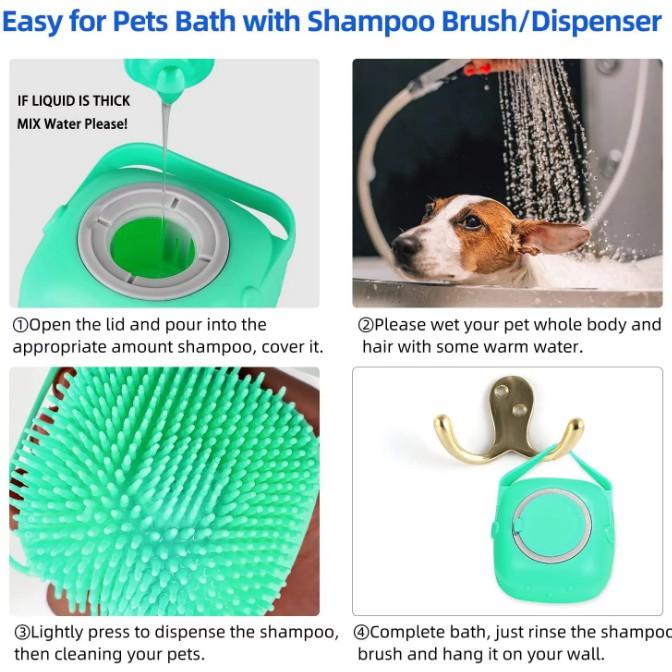 Bàn Chải Tắm Silicon Tạo Bọt Mềm Mại, Gội Đầu, Tẩy Da Chết, Massage Cơ Thể