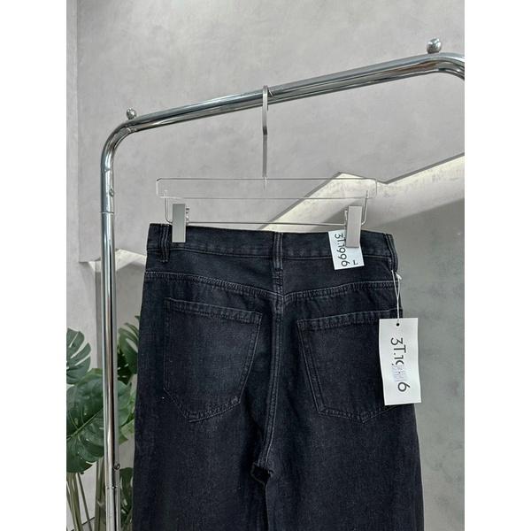Jeans nam ống rộng jeans rách gối nhiều xám đen 992