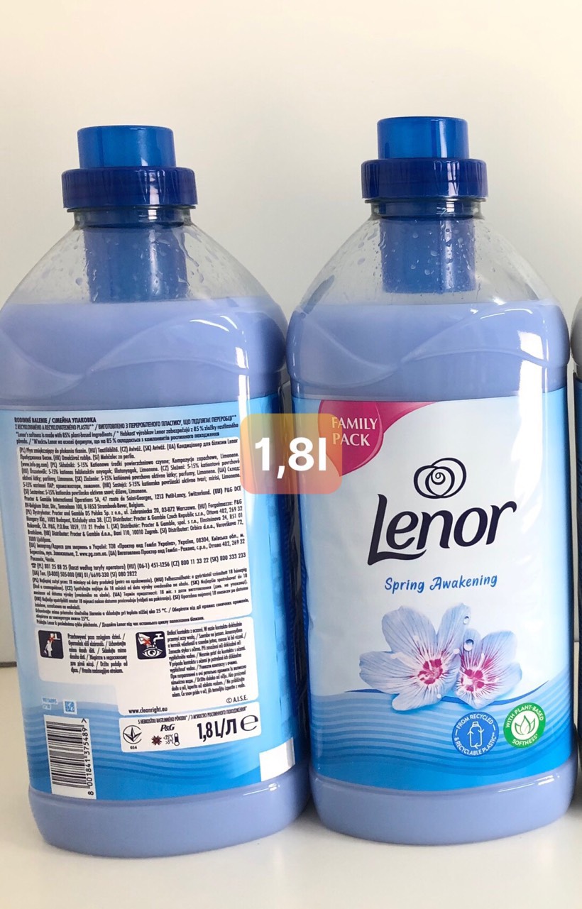 Nước xả vải đậm đặc Lenor - chai to 1.8L