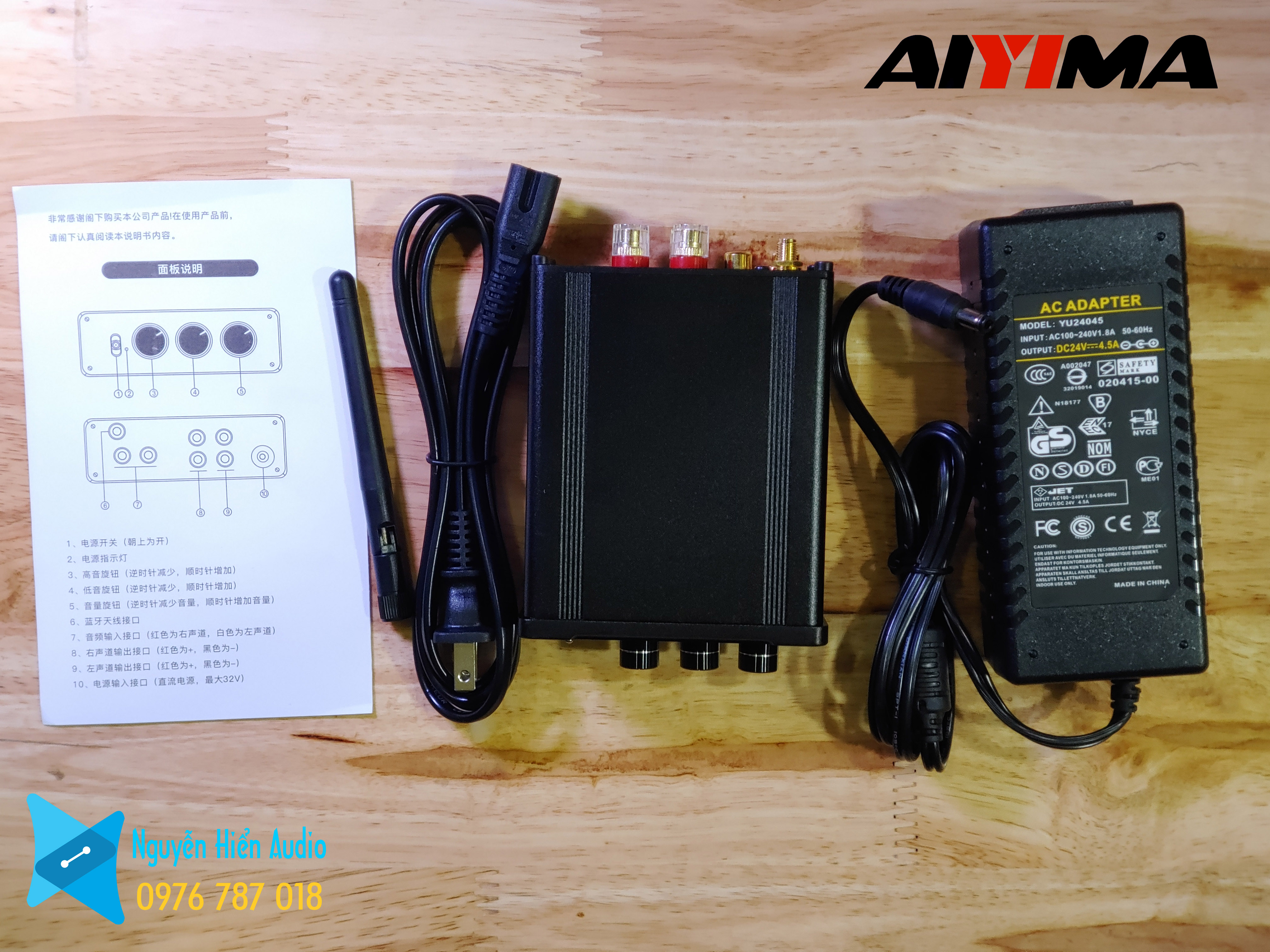 Amply Mini AIYIMA A05(105Wx2)chuẩn blutooth aptx HD hàng chính hãng AIYIMA