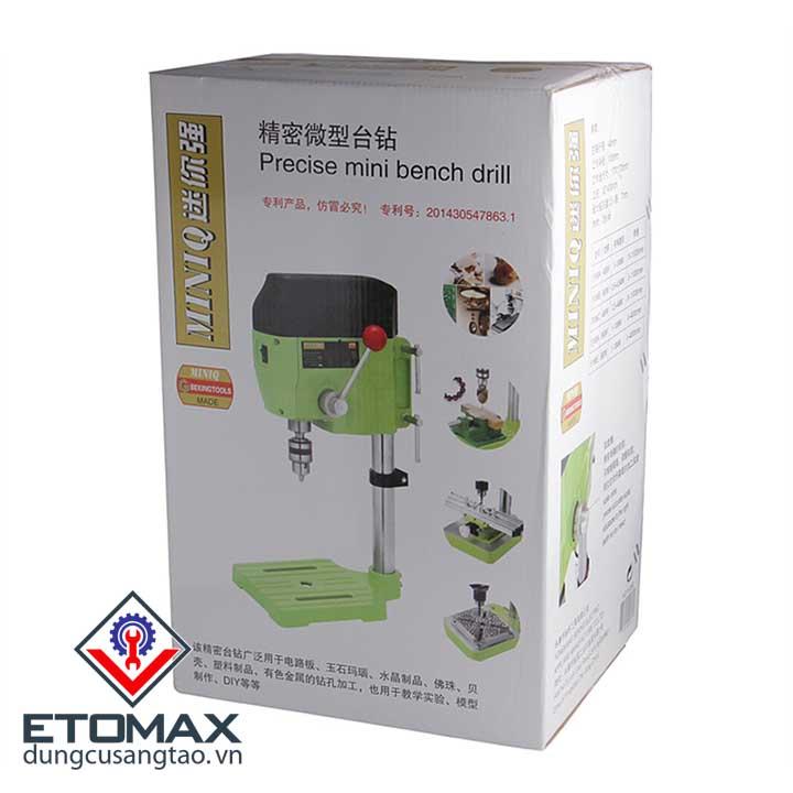 COMBO Máy Khoan Bàn MiniQ BG5168E 680W Kèm Bàn Trượt + Ê TÔ
