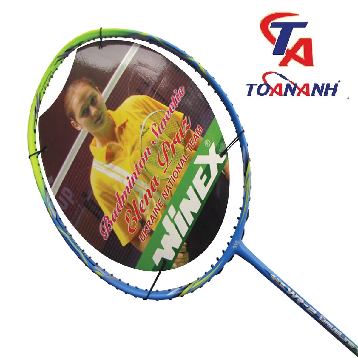 Vợt Cầu Lông Không Dây Winex WR-2 Driveline - Xanh Da Trời Phối Xanh Mạ
