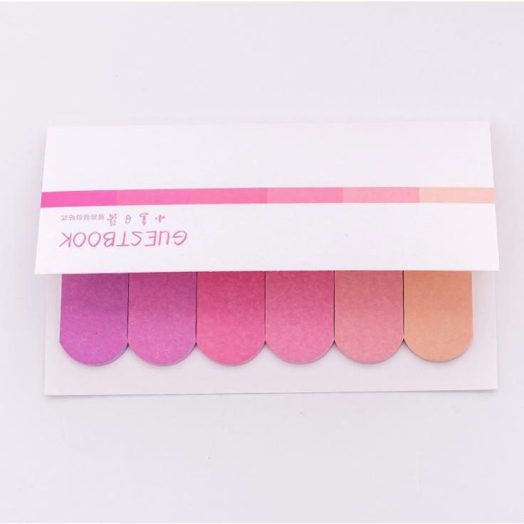 120 Miếng Giấy Note Ghi Chú Đánh Dấu Sách Bookmark Pastel