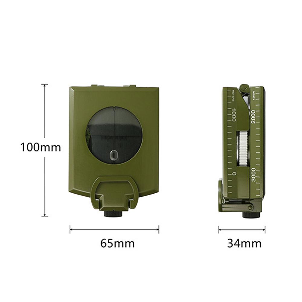 K4074 Multifunctional Compass Survival Orienteering Compass Sightings Navigation Compass Waterproof Gradiometer Inclinometer for Camping Hiking Adventure Tacticals Training