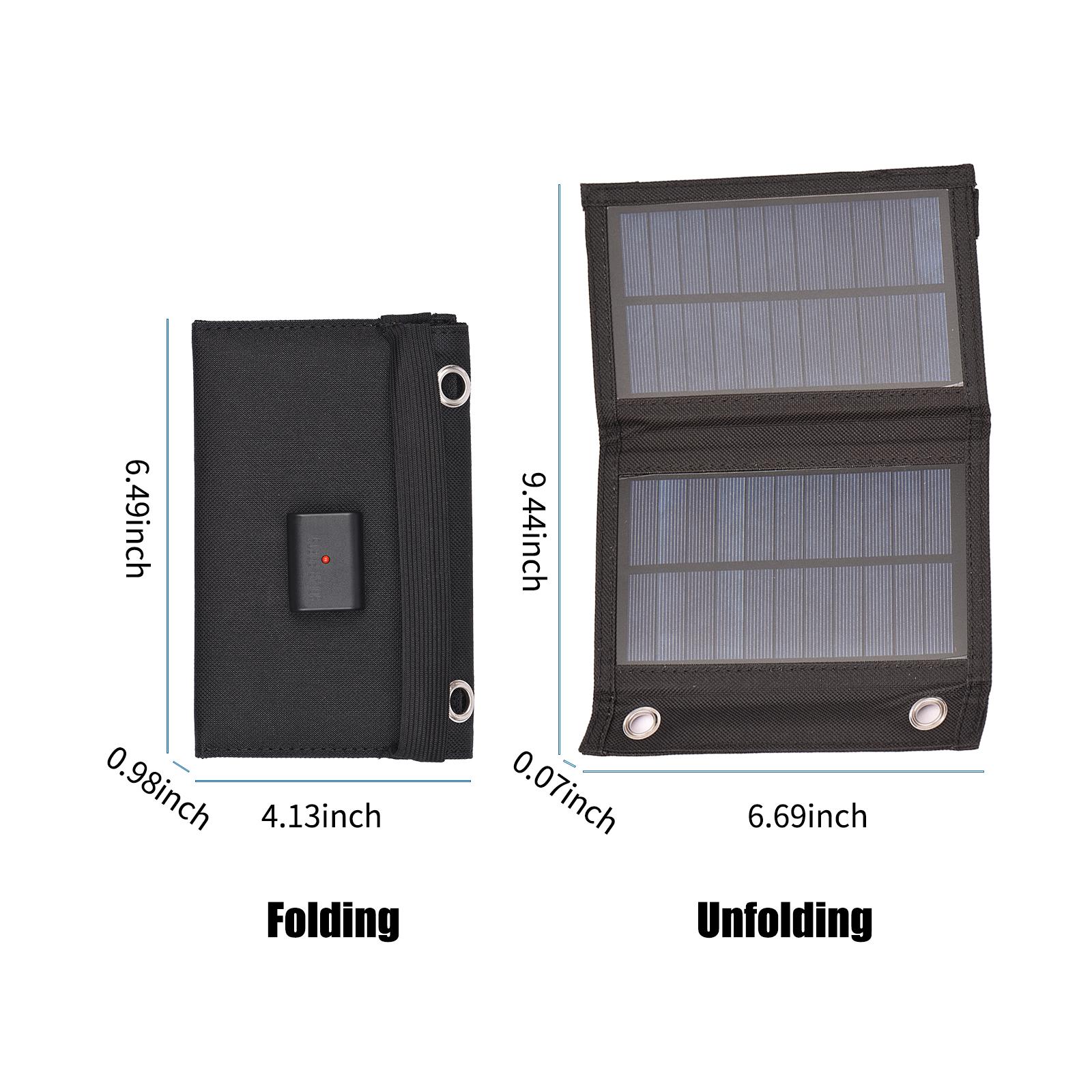 Bộ Sạc Năng Lượng Mặt Trời Có Thể Gập Lại 4W Với Cổng Usb