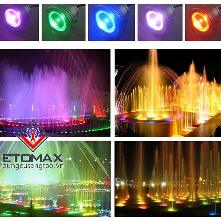 Bóng đèn led đổi màu điều khiển từ xa RGB chống nước