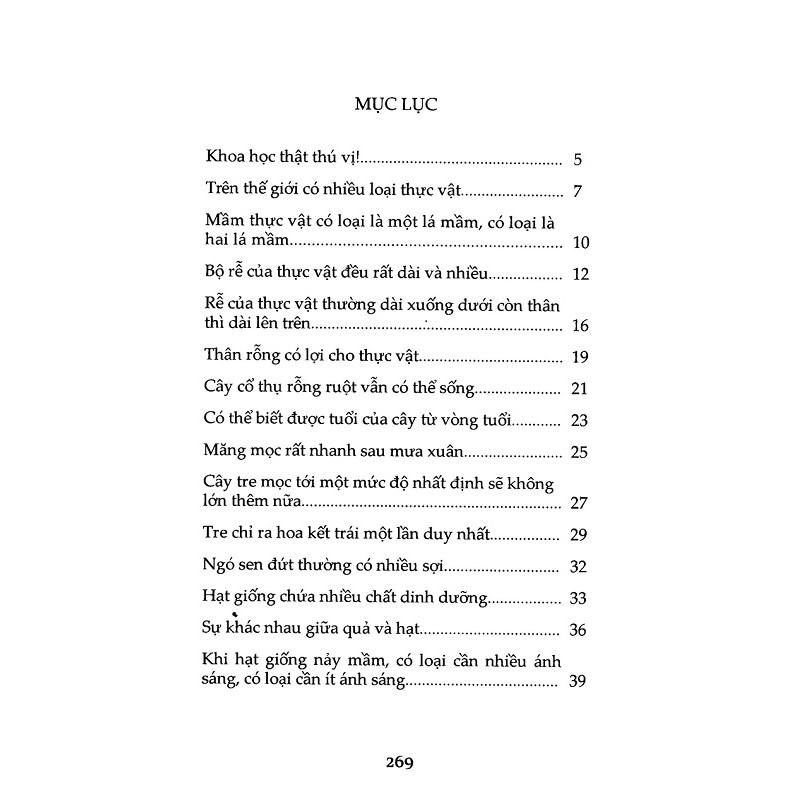Khoa Học Vui  Thế Giới Thực Vật - Bản Quyền