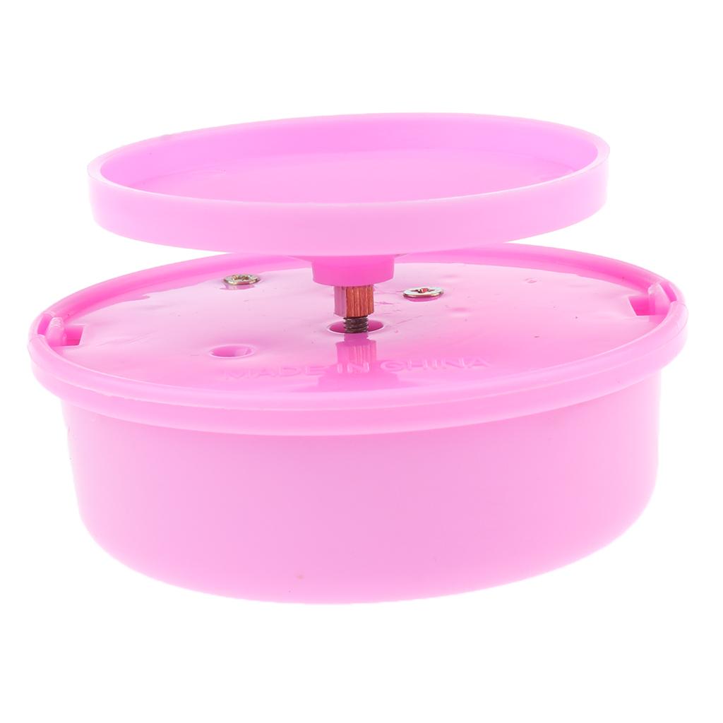 Pink Round Rotating Music Box Base for Kids Clay Craft Educational Kids Toy