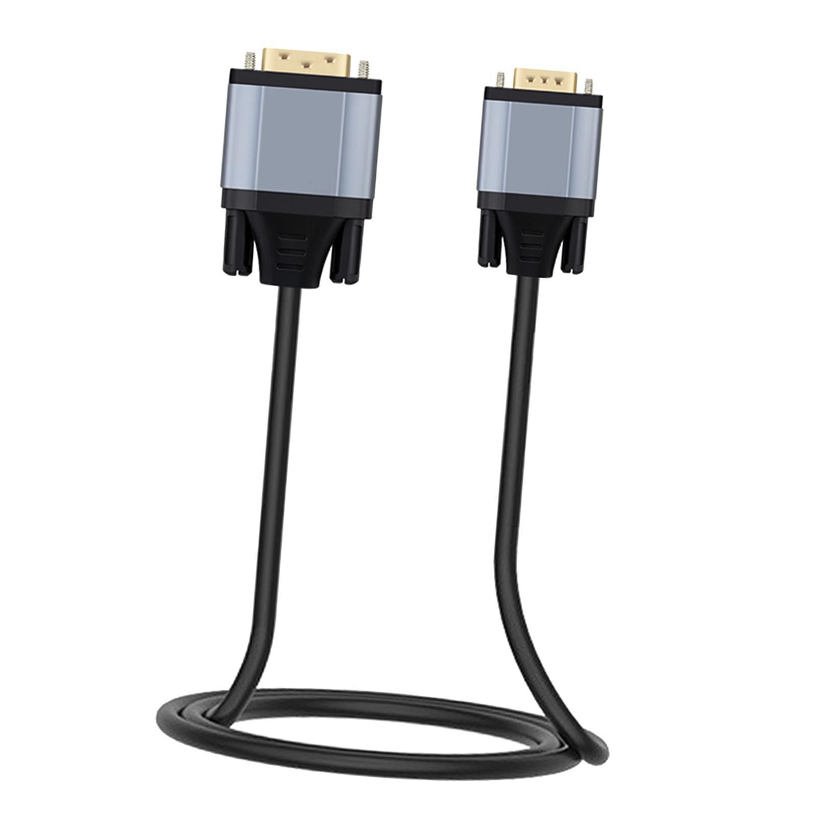 -D to VGA Adapter 1080P @60Hz Video Cable for Computer PC Monitor 1m
