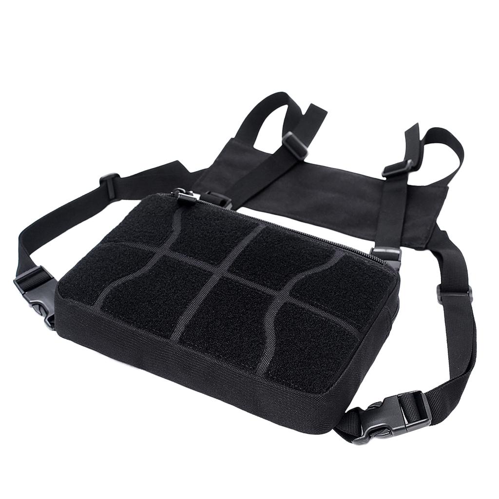 Multi-Purpose Vest Rig Bag Radios Pocket Chest Harness Pouch Pack