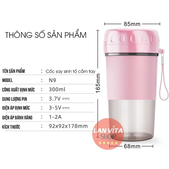 Máy Xay Sinh Tố Cầm Tay Portable Juicer Nhỏ Gọn Công Suất Lớn Dễ Dàng Mang Theo