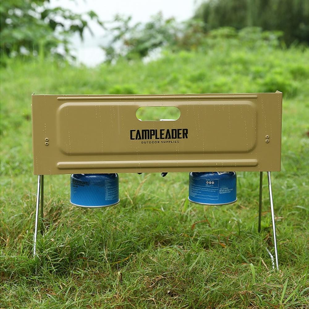 2000W High Power Camping Stove Outdoor Windproof Folding Camping Gas Stove with 2 Burners