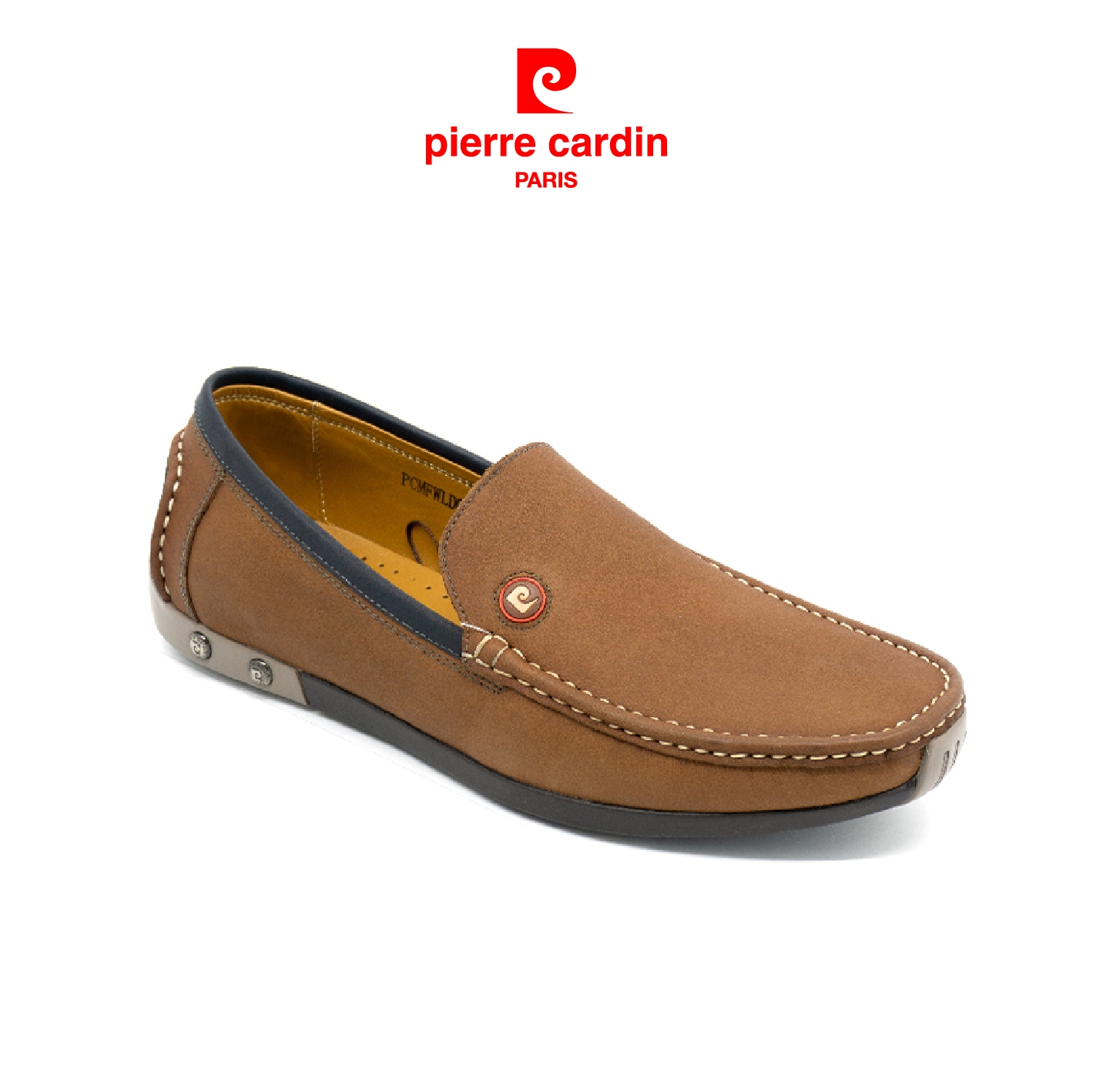 Giày Da Pierre Cardin Brown Loafer PCMFWL037GLD