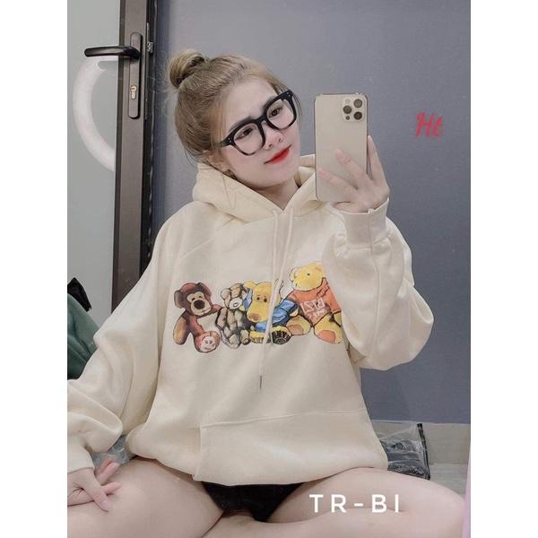 Áo hoodie 4 gấu ngồi H2A