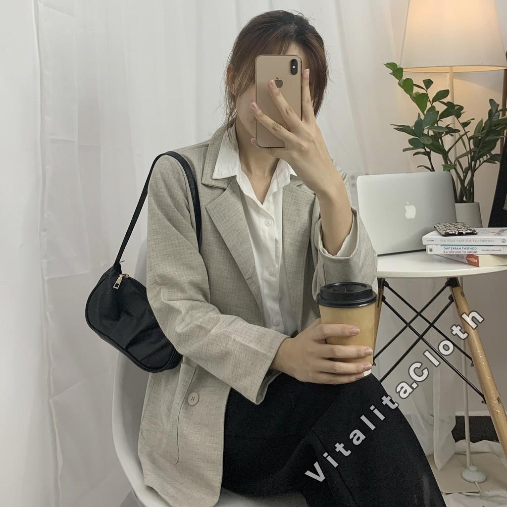 Áo vest nữ Blazer phong cách Hàn Quốc - Kiểu áo Vest nữ khoác ngoài cực xinh