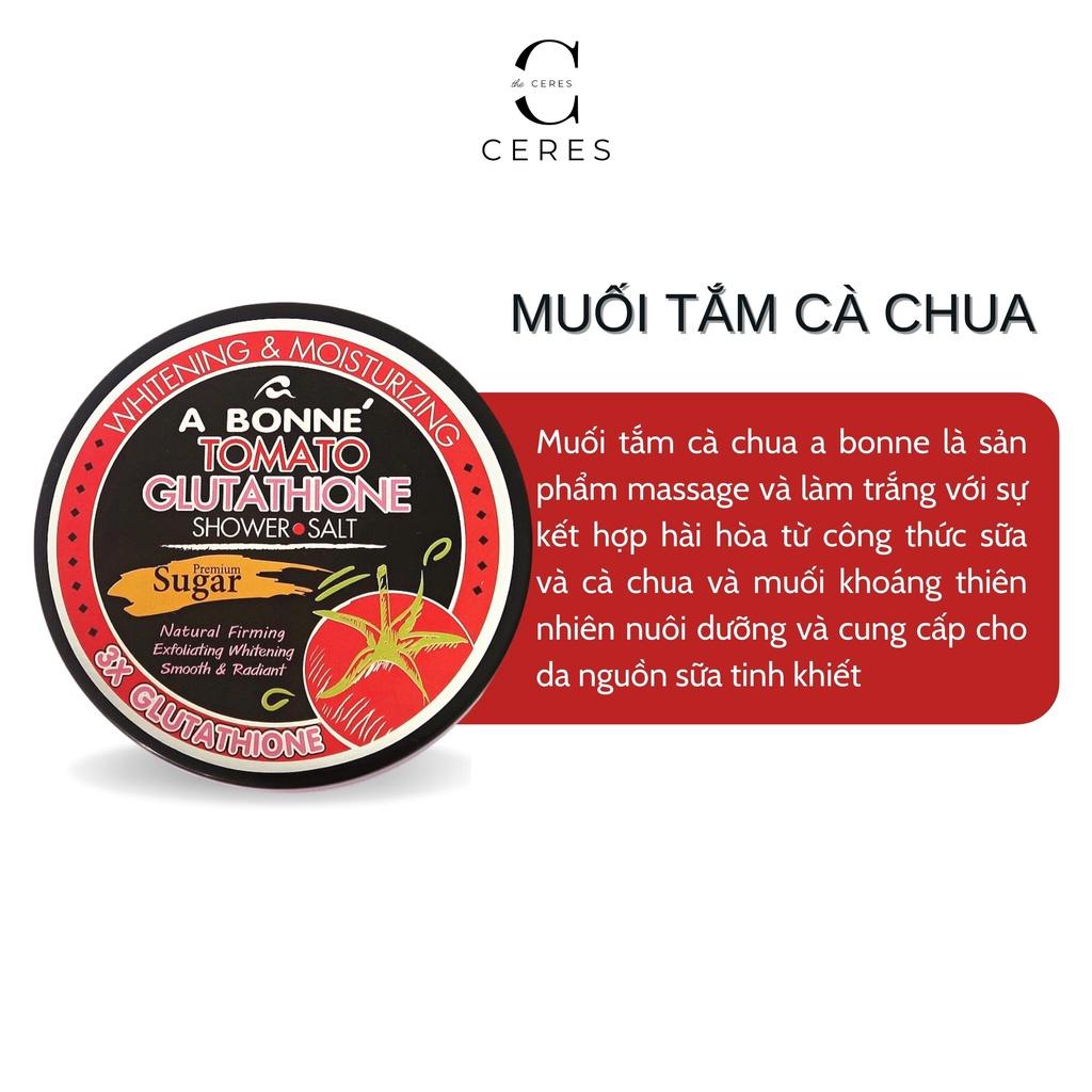 Muối Tắm Cà Chua A Bonne - Tẩy Tế Bào Chết Body Tomato Glutathione Premium Sugar 350g