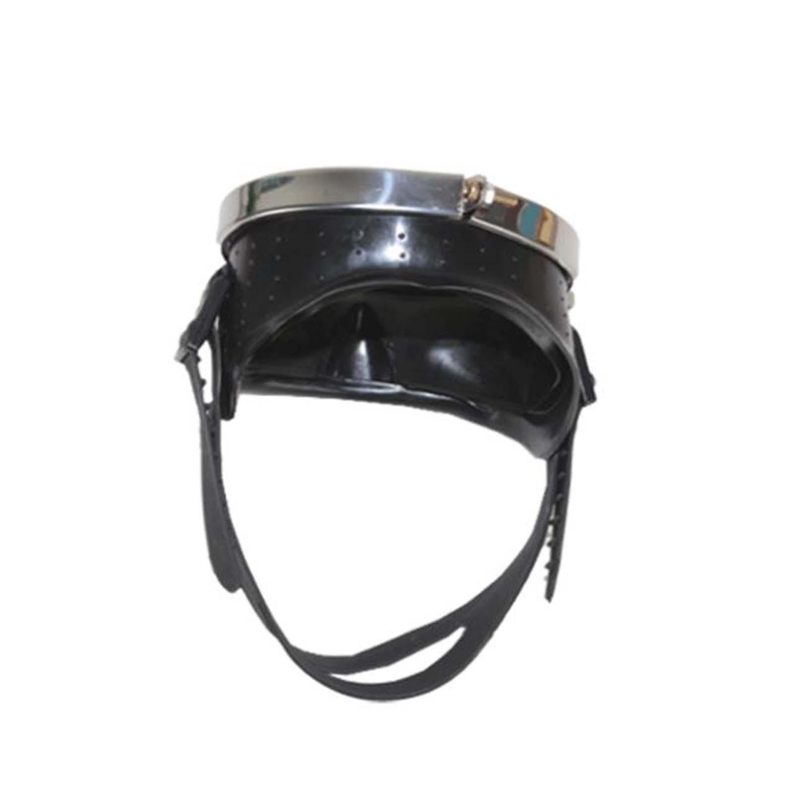 Classic Oval Dive Mask Silicone Comfort Fit Fog Free Large Tempered Glass Lens Snorkeling & Spearfishing Diving Goggles