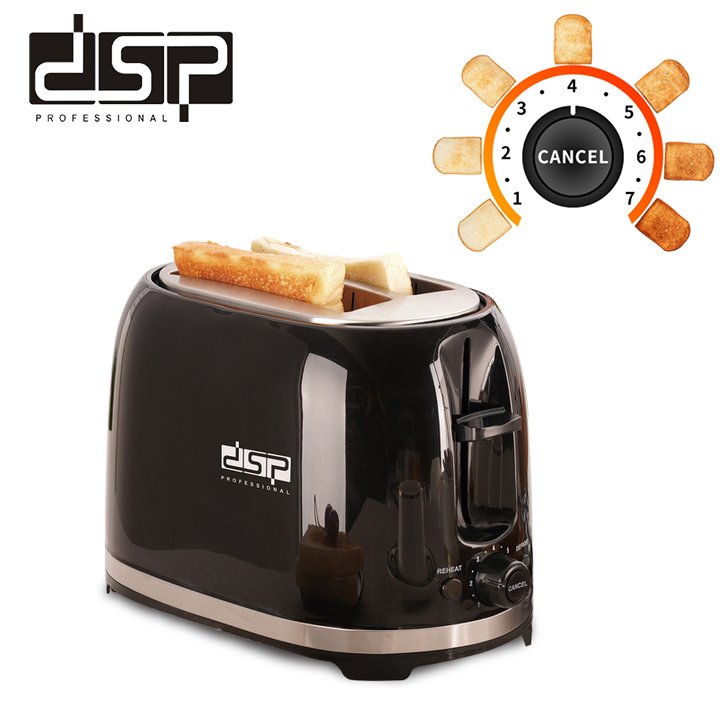 Máy nướng bánh mì sandwich DSP KC2045, 2 khe nướng lớn, độ rộng thay đổi cho nhiều kích cỡ, nhiều chế độ điều chỉnh tiện lợi- Hàng chính hãng