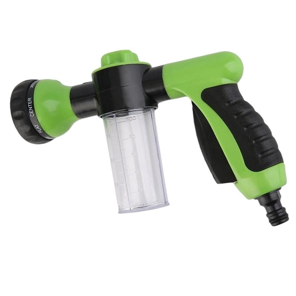 Multifunctional High Pressure Foam Water Sprayer - Garden Hose Nozzle Hand Sprayer, Heavy Duty 8 Pattern Watering Nozzle for Car Garden Pets Washing
