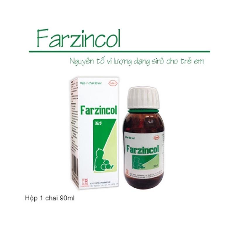 FARZINCOL VĨ, LỌ 100 VIÊN VÀ SIRO CHAI 90ML