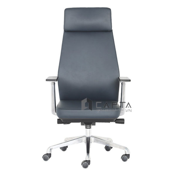 Ghế xoay văn phòng dành cho Giám đốc CM4407-P Nội thất Capta Ghế Lãnh đạo da PVC cao cấp chân xoay tay nhôm Office Chair