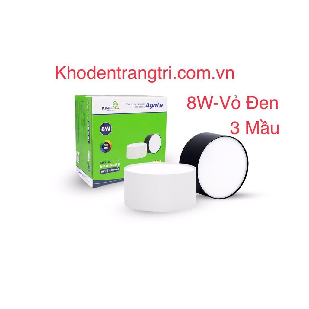 Đèn ống bơ tán quang OBK-8SS-D95-D, 8W - Kingled. ÁS: trắng/ vàng/ trung tính/3 mầu