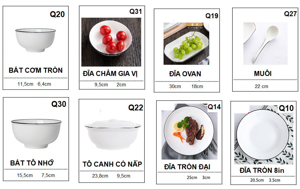 Set 22 chi tiết trắng viền đen phong cách Bắc Âu